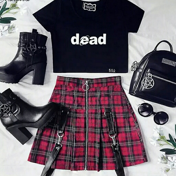 Skirts Plaid Bondage Skirt Pastel Goth School Girl Poshmark